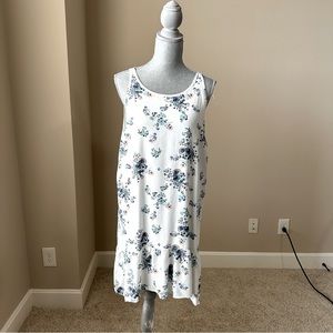 a.n.a XXL White Floral Tank Dress